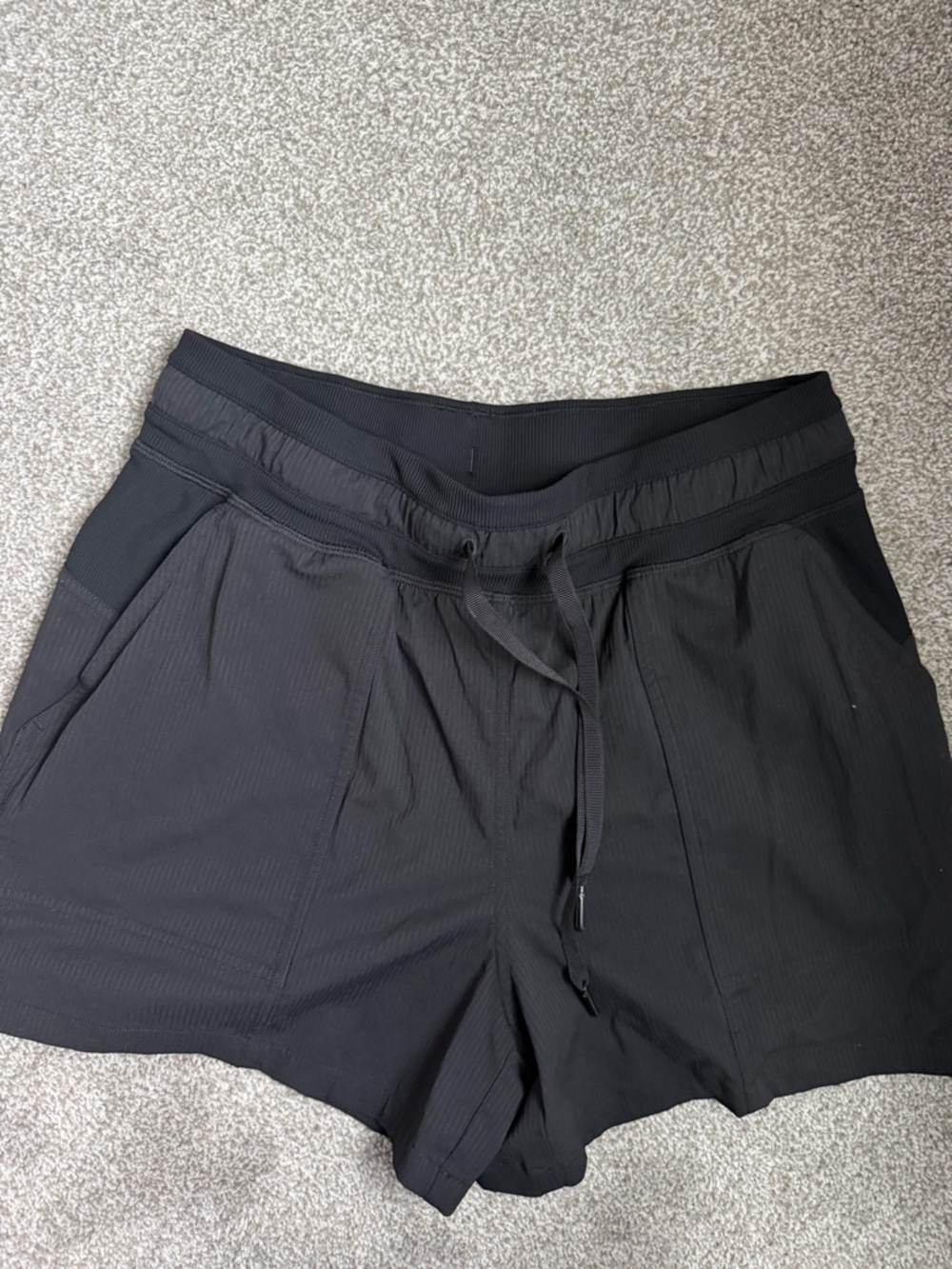 lululemon athletica Black Women's Athletic Drawstring Shorts